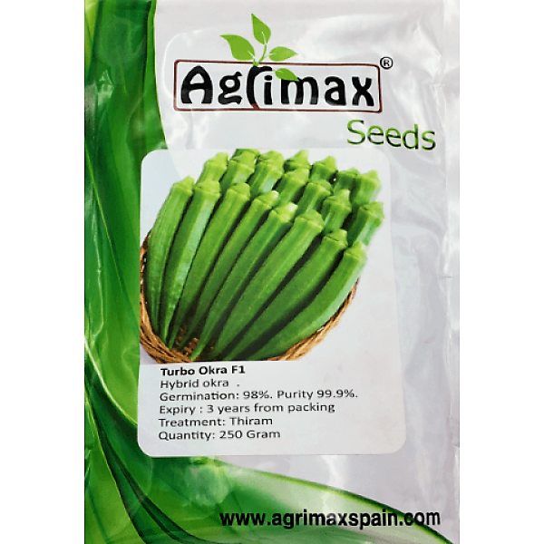 Turbo Okra Premium Quality Seeds - www.Greenie.ae Buy online Best and Healthy Plants and quality products guarantee in Dubai Plants Shop in Dubai Abu Dhabi all over UAE Plants near me Fresh Plants in Dubai where to buy plants in UAE - Greenie.ae