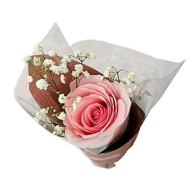 Fresh Pink Roses and Bouquet