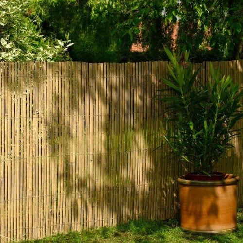Bamboo Privacy Reeds Durable Bamboo Reed Privacy Fence, Garden, Balcony, Boundary, Patio pr