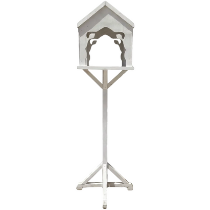 Handmade Art White Bird Feeder