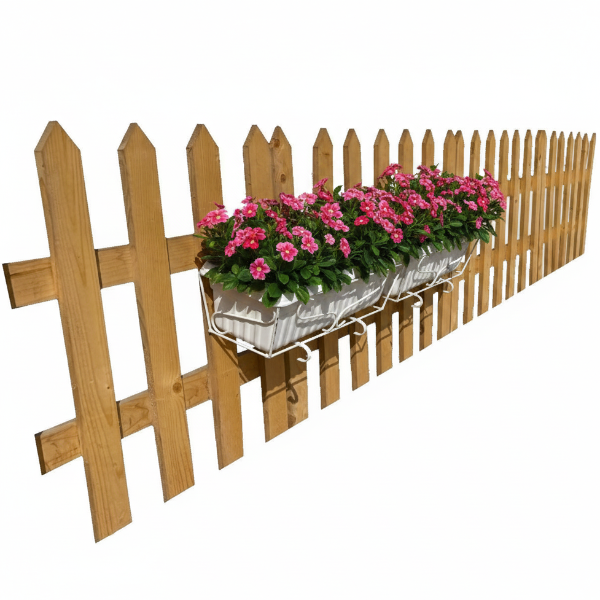 Handmade Cut Shape Wooden Fence