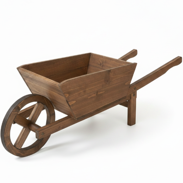 Handmade Wheel Braw Planter