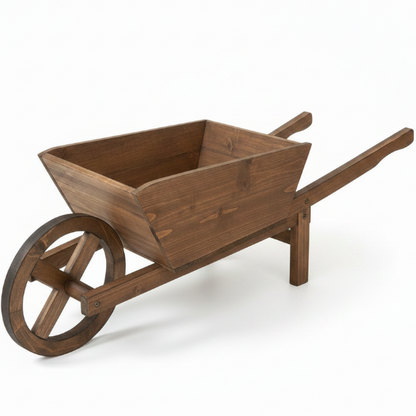 Handmade Wheel Braw Planter