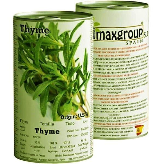 Thyme Seeds Tin - www.Greenie.ae Buy online Best and Healthy Plants and quality products guarantee in Dubai Plants Shop in Dubai Abu Dhabi all over UAE Plants near me Fresh Plants in Dubai where to buy plants in UAE - Greenie.ae