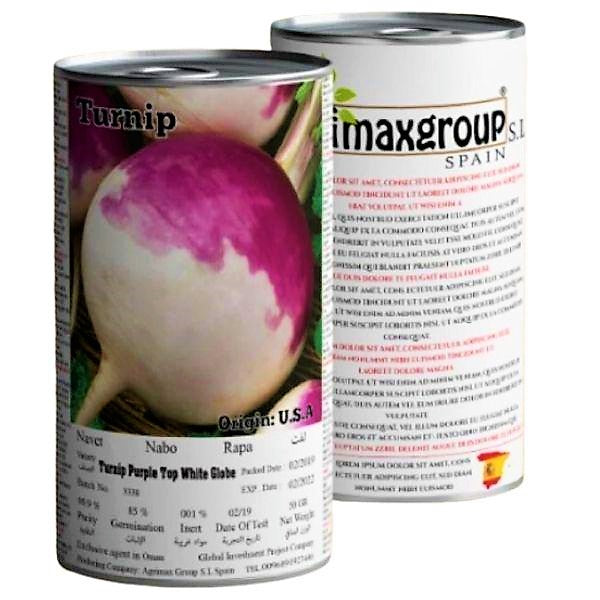 Turnip Purple Top White Globe Seeds Tin - www.Greenie.ae Buy online Best and Healthy Plants and quality products guarantee in Dubai Plants Shop in Dubai Abu Dhabi all over UAE Plants near me Fresh Plants in Dubai where to buy plants in UAE - Greenie.ae