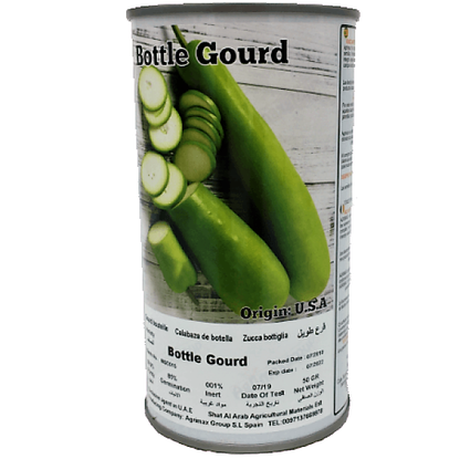 Bottle Gourd Seeds Tin - www.Greenie.ae Buy online Best and Healthy Plants and quality products guarantee in Dubai Plants Shop in Dubai Abu Dhabi all over UAE Plants near me Fresh Plants in Dubai where to buy plants in UAE - Greenie.ae