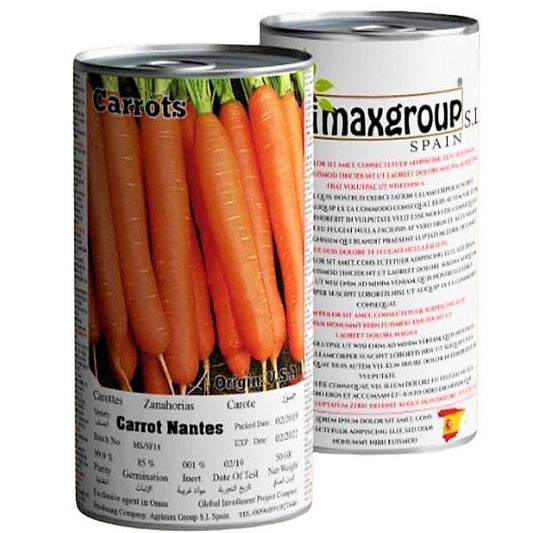 Carrots Nantes Seeds Tin - www.Greenie.ae Buy online Best and Healthy Plants and quality products guarantee in Dubai Plants Shop in Dubai Abu Dhabi all over UAE Plants near me Fresh Plants in Dubai where to buy plants in UAE - Greenie.ae