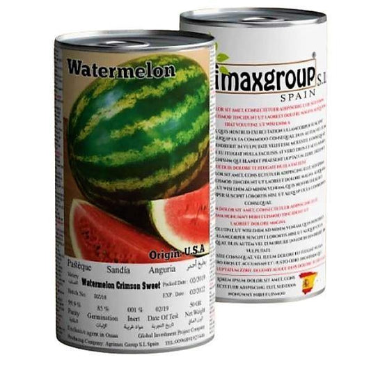 Crimson Sweet Watermelon Seeds Tin - www.Greenie.ae Buy online Best and Healthy Plants and quality products guarantee in Dubai Plants Shop in Dubai Abu Dhabi all over UAE Plants near me Fresh Plants in Dubai where to buy plants in UAE - Greenie.ae