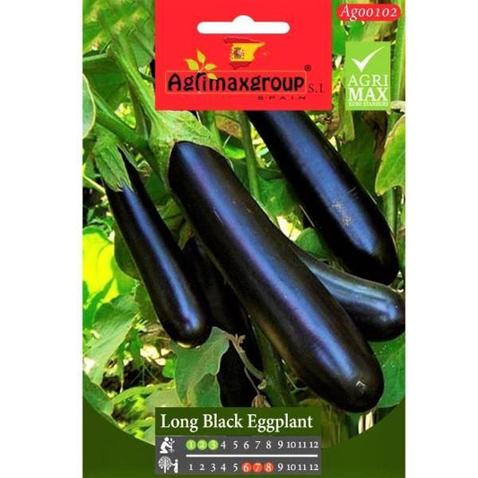 Long Black Eggplant Seeds - www.Greenie.ae Buy online Best and Healthy Plants and quality products guarantee in Dubai Plants Shop in Dubai Abu Dhabi all over UAE Plants near me Fresh Plants in Dubai where to buy plants in UAE - Greenie.ae