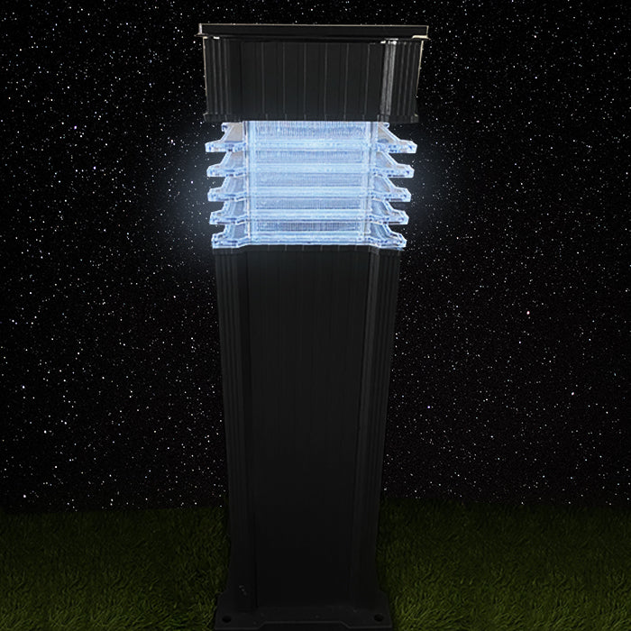 Solar Bolard Lamp Dark Gray - www.Greenie.ae Buy online Best and Healthy Plants and quality products guarantee in Dubai Plants Shop in Dubai Abu Dhabi all over UAE Plants near me Fresh Plants in Dubai where to buy plants in UAE - Greenie.ae