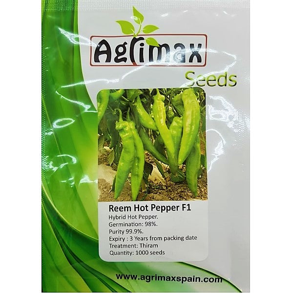 Hot Pepper Reem F1 Premium Quality Seeds - www.Greenie.ae Buy online Best and Healthy Plants and quality products guarantee in Dubai Plants Shop in Dubai Abu Dhabi all over UAE Plants near me Fresh Plants in Dubai where to buy plants in UAE - Greenie.ae