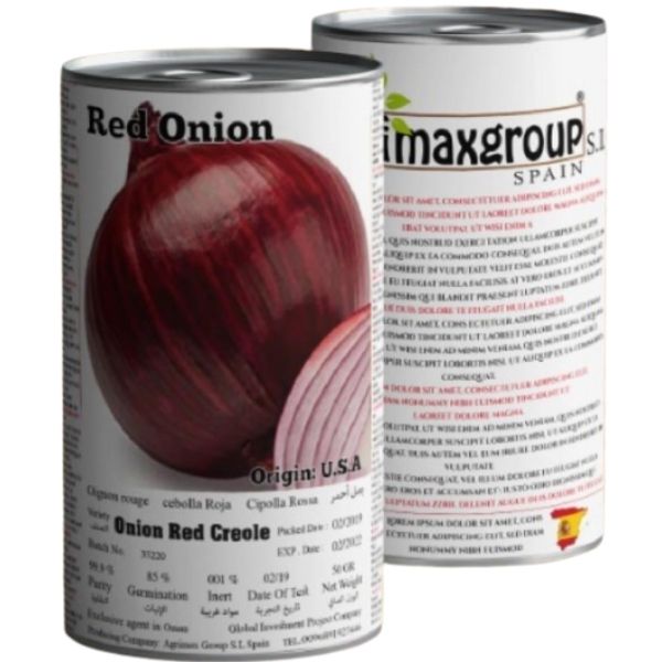 Onion red Creole Seeds Tin - www.Greenie.ae Buy online Best and Healthy Plants and quality products guarantee in Dubai Plants Shop in Dubai Abu Dhabi all over UAE Plants near me Fresh Plants in Dubai where to buy plants in UAE - Greenie.ae