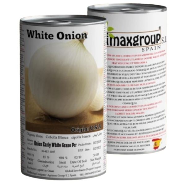 Onion Early White Grano Prr Seeds Tin - www.Greenie.ae Buy online Best and Healthy Plants and quality products guarantee in Dubai Plants Shop in Dubai Abu Dhabi all over UAE Plants near me Fresh Plants in Dubai where to buy plants in UAE - Greenie.ae