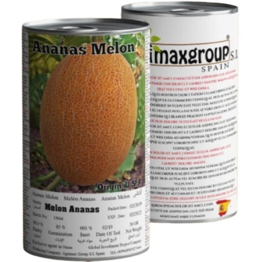 Melon Ananas Seeds Tin - www.Greenie.ae Buy online Best and Healthy Plants and quality products guarantee in Dubai Plants Shop in Dubai Abu Dhabi all over UAE Plants near me Fresh Plants in Dubai where to buy plants in UAE - Greenie.ae