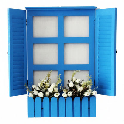 Handmade Blue Royal Window Planter - www.Greenie.ae Buy online Best and Healthy Plants and quality products guarantee in Dubai Plants Shop in Dubai Abu Dhabi all over UAE Plants near me Fresh Plants in Dubai where to buy plants in UAE - Greenie.ae